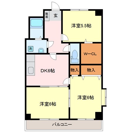 薊野駅 徒歩14分 7階の物件間取画像